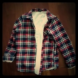 Womens sherpa lined flannel